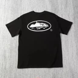 2026 Summer New Small Boat Printed Short Sleeve T-shirt Loose Round Neck Breathable Half Sleeve Casual Fashion Brand