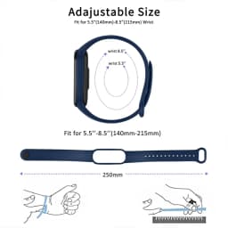 3Pcs Silicone Watchband For Mi Band 7 6 4 5 3 9 Bracelet Xiaomi Mi Band Strap Sport Replacement Wristband Smartwatch Accessories