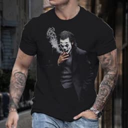 2026 New Classic DC Comic Joker 3D Print Men's T-shirt Summer Short Sleeve Clown Tees Vintage Male Clothes Casual Oversized Tops