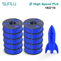 SUNLU PLA High Speed/PLA Meta 10KG 1KG/Roll 1.75mm+/-0.02MM 3D Printer Filament Lines Up Neatly Wound For FDM Printer Fast Ship