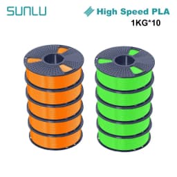 SUNLU PLA High Speed/PLA Meta 10KG 1KG/Roll 1.75mm+/-0.02MM 3D Printer Filament Lines Up Neatly Wound For FDM Printer Fast Ship