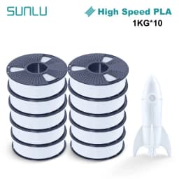 SUNLU PLA High Speed/PLA Meta 10KG 1KG/Roll 1.75mm+/-0.02MM 3D Printer Filament Lines Up Neatly Wound For FDM Printer Fast Ship