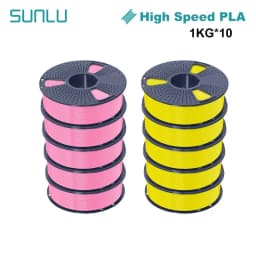 SUNLU PLA High Speed/PLA Meta 10KG 1KG/Roll 1.75mm+/-0.02MM 3D Printer Filament Lines Up Neatly Wound For FDM Printer Fast Ship