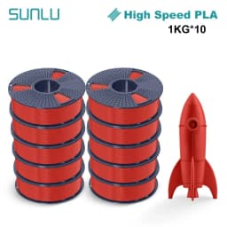 SUNLU PLA High Speed/PLA Meta 10KG 1KG/Roll 1.75mm+/-0.02MM 3D Printer Filament Lines Up Neatly Wound For FDM Printer Fast Ship