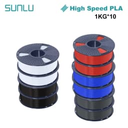 SUNLU PLA High Speed/PLA Meta 10KG 1KG/Roll 1.75mm+/-0.02MM 3D Printer Filament Lines Up Neatly Wound For FDM Printer Fast Ship