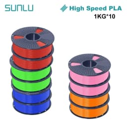SUNLU PLA High Speed/PLA Meta 10KG 1KG/Roll 1.75mm+/-0.02MM 3D Printer Filament Lines Up Neatly Wound For FDM Printer Fast Ship