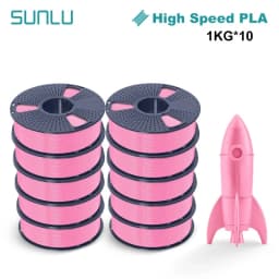 SUNLU PLA High Speed/PLA Meta 10KG 1KG/Roll 1.75mm+/-0.02MM 3D Printer Filament Lines Up Neatly Wound For FDM Printer Fast Ship