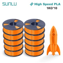 SUNLU PLA High Speed/PLA Meta 10KG 1KG/Roll 1.75mm+/-0.02MM 3D Printer Filament Lines Up Neatly Wound For FDM Printer Fast Ship