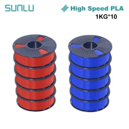 SUNLU PLA High Speed/PLA Meta 10KG 1KG/Roll 1.75mm+/-0.02MM 3D Printer Filament Lines Up Neatly Wound For FDM Printer Fast Ship