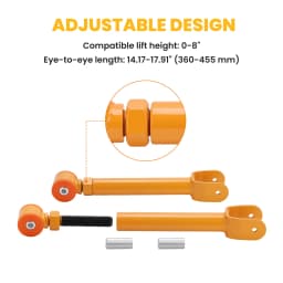 2pcs Front Upper Adjustable Control Arms For Jeep Cherokee XJ ZJ WJ Wrangler TJ Brand New