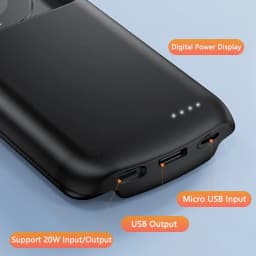 10000mAh Universal Battery Charger Case for IPhone 15 Huawei Samsung Xiaomi Type C Fast Charging Power Bank