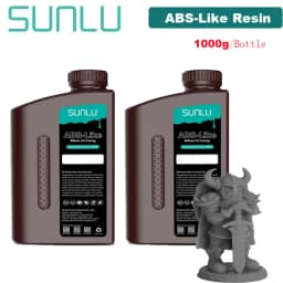 SUNLU 2KG ABS-Like/ Standard / Water-Wash 3D Resin 405nm UV Resin For Most SLA/DLP/LCD 3D Printer Material UV Sensitive 1kg