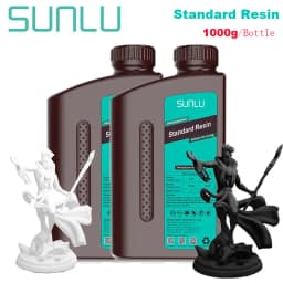 SUNLU 2KG ABS-Like/ Standard / Water-Wash 3D Resin 405nm UV Resin For Most SLA/DLP/LCD 3D Printer Material UV Sensitive 1kg