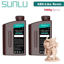 SUNLU 2KG ABS-Like/ Standard / Water-Wash 3D Resin 405nm UV Resin For Most SLA/DLP/LCD 3D Printer Material UV Sensitive 1kg