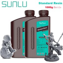 SUNLU 2KG ABS-Like/ Standard / Water-Wash 3D Resin 405nm UV Resin For Most SLA/DLP/LCD 3D Printer Material UV Sensitive 1kg