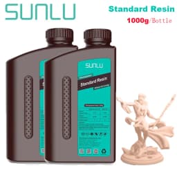 SUNLU 2KG ABS-Like/ Standard / Water-Wash 3D Resin 405nm UV Resin For Most SLA/DLP/LCD 3D Printer Material UV Sensitive 1kg