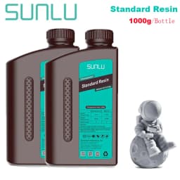 SUNLU 2KG ABS-Like/ Standard / Water-Wash 3D Resin 405nm UV Resin For Most SLA/DLP/LCD 3D Printer Material UV Sensitive 1kg