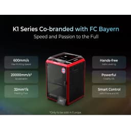 Creality 3D Red k1C Printer 600mm /s All-metal Extruder With AI Camera Suit for Carbon Fiber 220x220x250MM