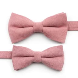 NEW Macarons Solid Color Men Bow Tie Super Soft Suede Classic Shirts Bowtie Bowknot Adult Child Butterfly Cravats For Wedding