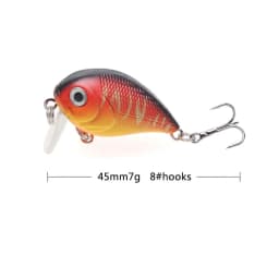 Mini Crankbait Fishing Lure 4.5cm 7.4g Floating Wobblers Artificial Hard Bait Swimbait Minnow Trout Bass Carp Fishing Tackle