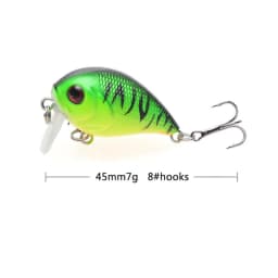 Mini Crankbait Fishing Lure 4.5cm 7.4g Floating Wobblers Artificial Hard Bait Swimbait Minnow Trout Bass Carp Fishing Tackle