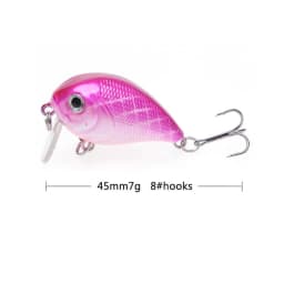 Mini Crankbait Fishing Lure 4.5cm 7.4g Floating Wobblers Artificial Hard Bait Swimbait Minnow Trout Bass Carp Fishing Tackle