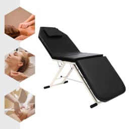 Pink/White/Black Waterproof and Oil-Resistant Fold The Beauty Bed Portable Foldable Massage Table Anti-Slip Pads