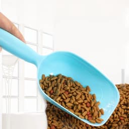 Hot Sale Plastic Dog Cat Food Spoon Shovel 3 Colors Convenient Feeder Plastic Pet Feed Scoop