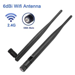 2 PSC 2.4GHz Wireless WiFi Antenna 6dBi SMA Male Connector WiFi Antenna For Router Network Card Drone IP Camera Pigtail Cable
