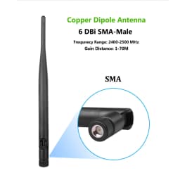 2 PSC 2.4GHz Wireless WiFi Antenna 6dBi SMA Male Connector WiFi Antenna For Router Network Card Drone IP Camera Pigtail Cable