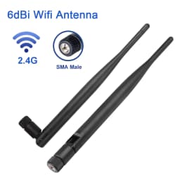 2 PSC 2.4GHz Wireless WiFi Antenna 6dBi SMA Male Connector WiFi Antenna For Router Network Card Drone IP Camera Pigtail Cable