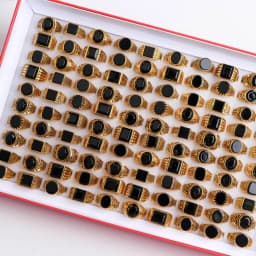20Pcs/Lot Retro Punk Gothic Enamel Oil Drop Square Rings for Men Women Vintage Jewelry Accessories Party Gifts Mix Style