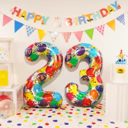 Large Colored Digital Aluminum Balloons fr Children and Adults Birthday Party Decoration Baby Girl and Boy Photography Tool 40”