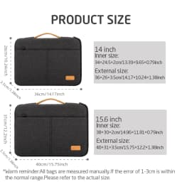 Laptop Sleeve Bag 14 15.6 Inch Notebook Pouch For Macbook HP Dell Acer Shockproof Computer Briefcase Travel Business Men Case