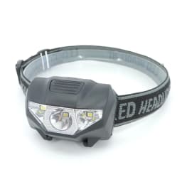 powerful small 3-Led Headlamp Headlight Head Torch Light AA AAA red white bright Frontal samll flashlight Lampe hiking Camping