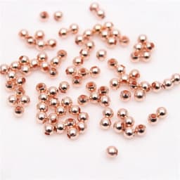 2mm 3mm Silver Gold Plated Brass Smooth Spacer Beads Tiny Metal Round Bead 2mm 3mm For Jewelry Making 200Pcs