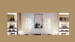 LUVODI Modern Crystal Wall Lamp 3-Layer Wall Crystal Sconce Light E14 Led Corn Lights