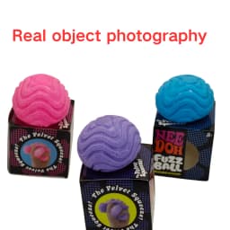 Nee Doh Fuzz Ball Wonder Waves Sensory Squeeze Toy Textured Stress Relief Fidget Ball for Adults Kids