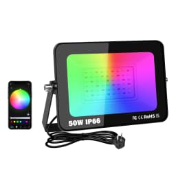 SKYWORLD APP Outdoor RGB Smart Floodlight 16 Million Colors Adjustable Color Temperature Wireless Connectivity Courtyard Lights