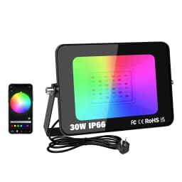 SKYWORLD APP Outdoor RGB Smart Floodlight 16 Million Colors Adjustable Color Temperature Wireless Connectivity Courtyard Lights
