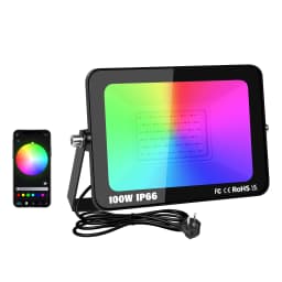 SKYWORLD APP Outdoor RGB Smart Floodlight 16 Million Colors Adjustable Color Temperature Wireless Connectivity Courtyard Lights