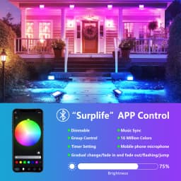 SKYWORLD APP Outdoor RGB Smart Floodlight 16 Million Colors Adjustable Color Temperature Wireless Connectivity Courtyard Lights