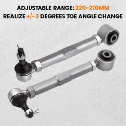 1 Pair Adjustable Rear Toe Control Arms Sets for Lexus IS200 IS300 GS430 2000-2005