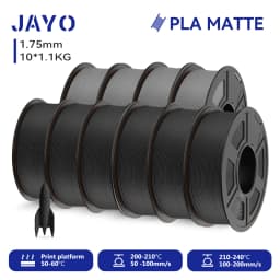 JAYO 9/10 Rolls 3D PETG/PLA/PLA PLUS Printer Filament 1.75mm 100% No Bubble Non-Toxic 3D Printing Materials for 3D Printer& Pen