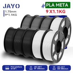 JAYO 9/10 Rolls 3D PETG/PLA/PLA PLUS Printer Filament 1.75mm 100% No Bubble Non-Toxic 3D Printing Materials for 3D Printer& Pen