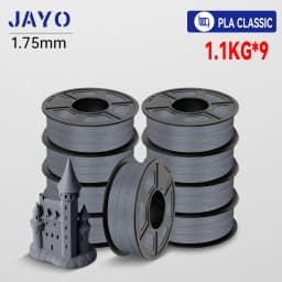 JAYO 9/10 Rolls 3D PETG/PLA/PLA PLUS Printer Filament 1.75mm 100% No Bubble Non-Toxic 3D Printing Materials for 3D Printer& Pen