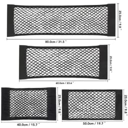 1Pc Car Back Rear Mesh Trunk Seat Elastic String Net Universal Storage Bag Pocket Cage Auto Organizer Seat Back Bag