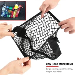 1Pc Car Back Rear Mesh Trunk Seat Elastic String Net Universal Storage Bag Pocket Cage Auto Organizer Seat Back Bag
