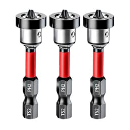 1/3/5pcs Setter Magnetic Positioning Screwdriver PH2 Bits 1/4" Hex Shank Bit Plasterboard Screws Locating Batch Head Tools