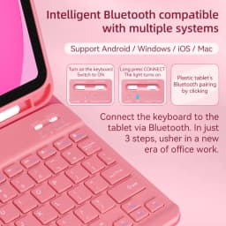 For iPad 10th 11th A16 Generation Detachable Keyboard Case for ipad Air 11 M2 M3 M4 Air4 5 10.9 Pro 11 With TPU Leather Cover